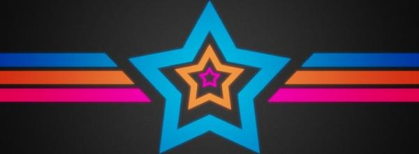 Abstract Blue Star