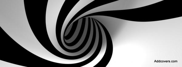 3D Black and White Spiral