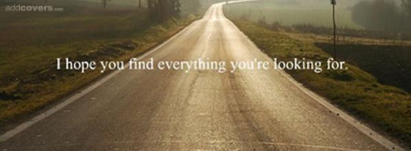 I hope you find everything