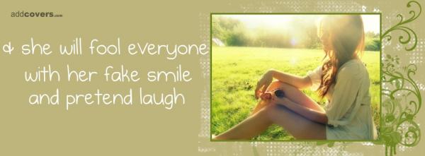 Fake smile & Pretend laugh