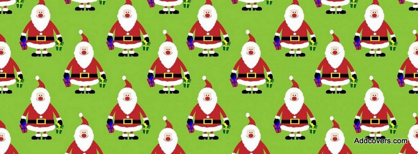 Santa Pattern {Holidays Facebook Timeline Cover Picture, Holidays Facebook Timeline image free, Holidays Facebook Timeline Banner}