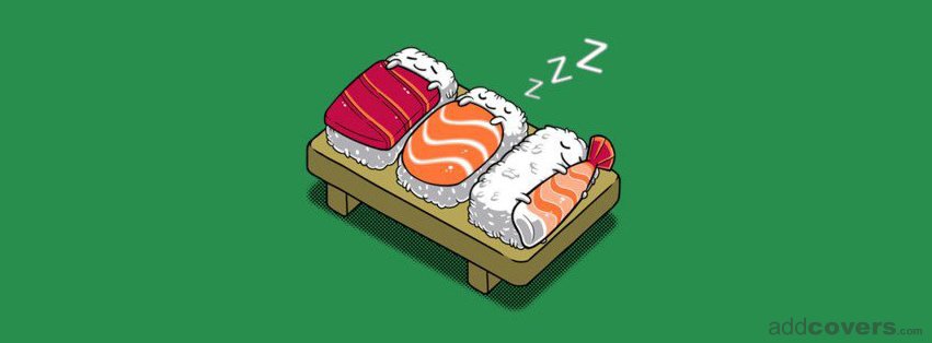 Sleeping Sushi {Cute Facebook Timeline Cover Picture, Cute Facebook Timeline image free, Cute Facebook Timeline Banner}