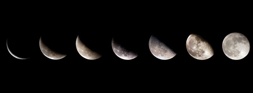 Aesthetic Moon Phases Facebook Cover Photo - bmp-floppy