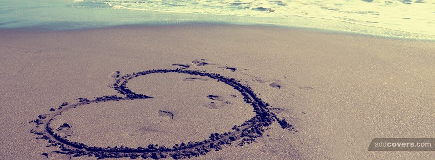 Heart on beach {Others Facebook Timeline Cover Picture, Others Facebook Timeline image free, Others Facebook Timeline Banner}