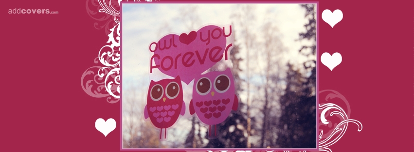 Owl love you forever! {Word Pictures Facebook Timeline Cover Picture, Word Pictures Facebook Timeline image free, Word Pictures Facebook Timeline Banner}
