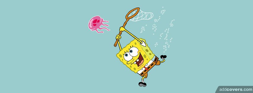 SpongeBob Squarepants Jellyfish {Cartoons Facebook Timeline Cover Picture, Cartoons Facebook Timeline image free, Cartoons Facebook Timeline Banner}