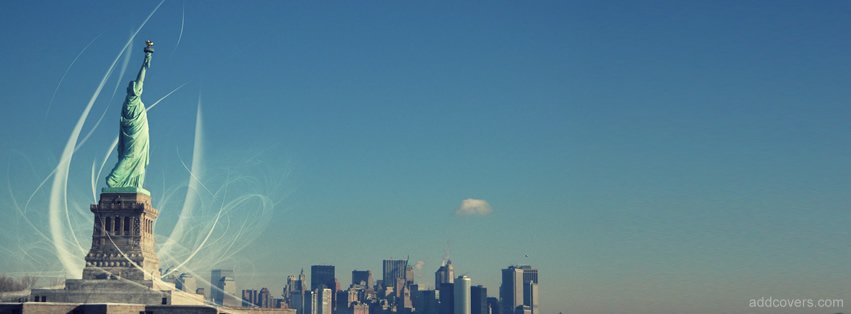 New York Lady Liberty {Cities & Landmarks Facebook Timeline Cover Picture, Cities & Landmarks Facebook Timeline image free, Cities & Landmarks Facebook Timeline Banner}