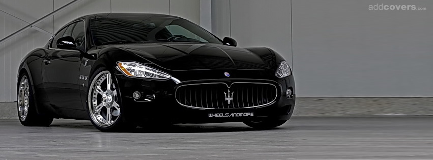 Black maserati gran turismo {Cars Facebook Timeline Cover Picture, Cars Facebook Timeline image free, Cars Facebook Timeline Banner}