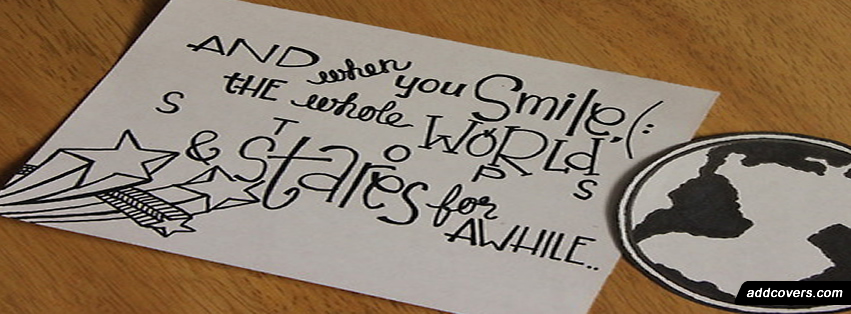 When you smile {Word Pictures Facebook Timeline Cover Picture, Word Pictures Facebook Timeline image free, Word Pictures Facebook Timeline Banner}