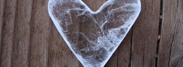 Heart-shaped piece of Ice