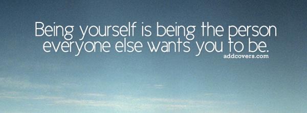 Be yourself